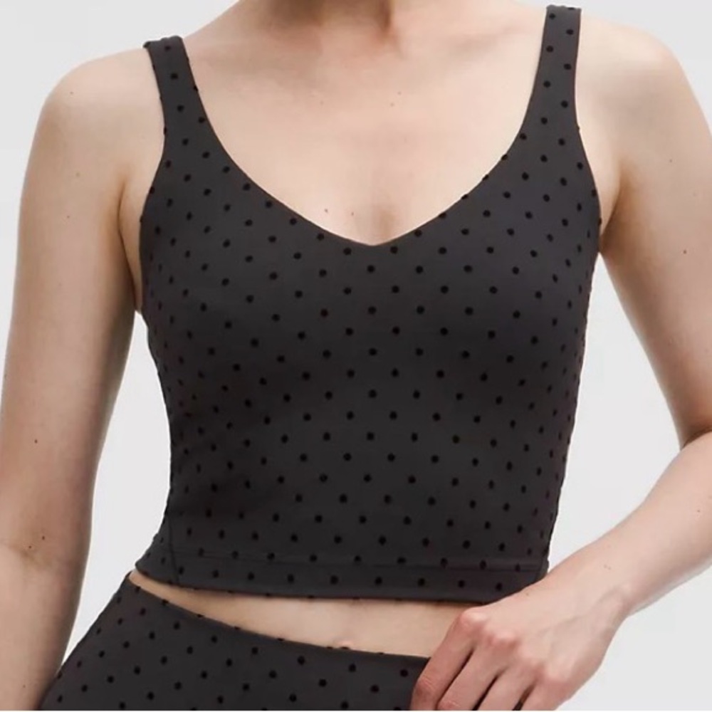 lululemon athletica Black Polka Dot Tank Top